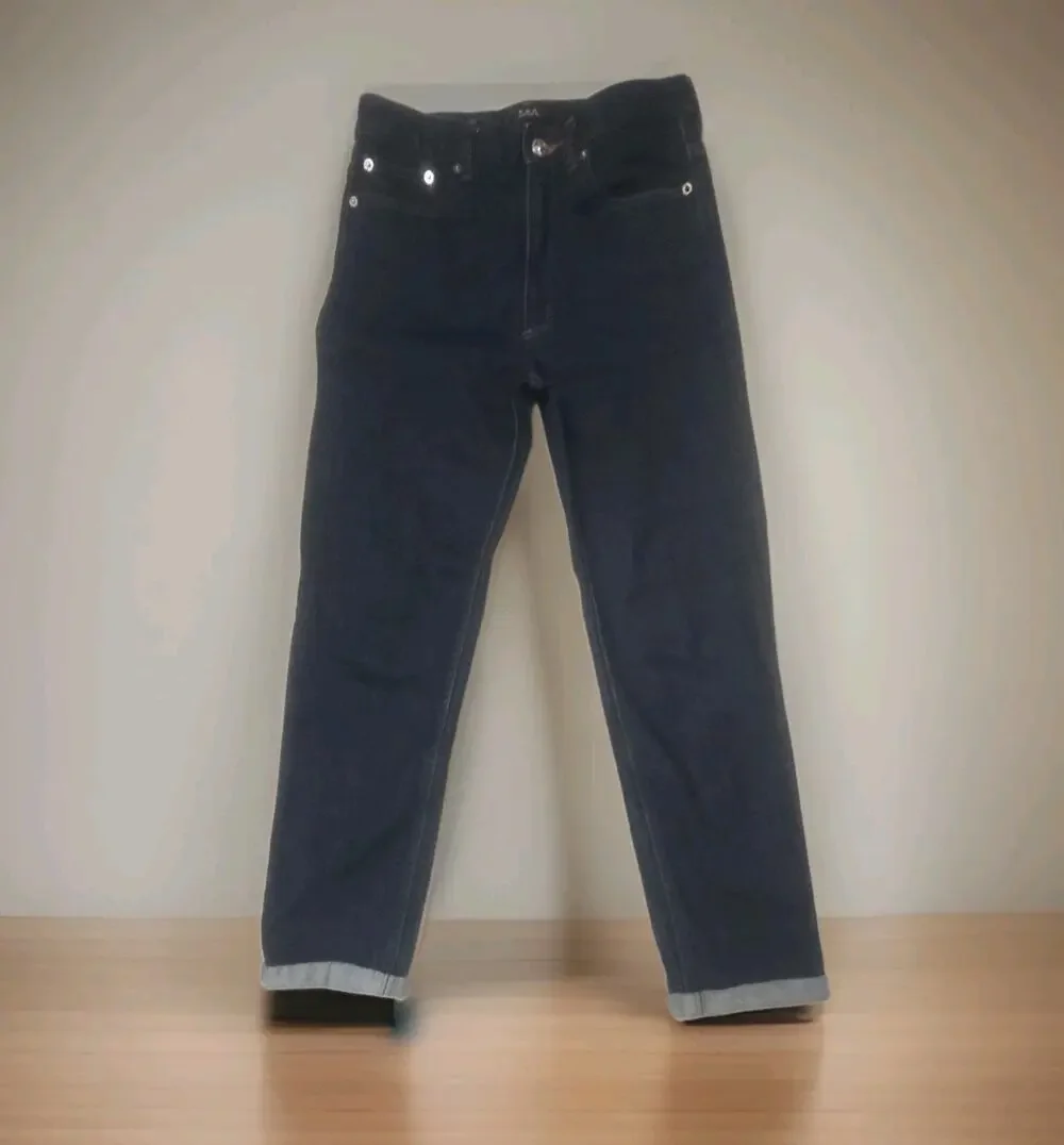 A.P.C Martin Jeans Men’s Straight Leg Tapered Flap Hems Denim 27/26